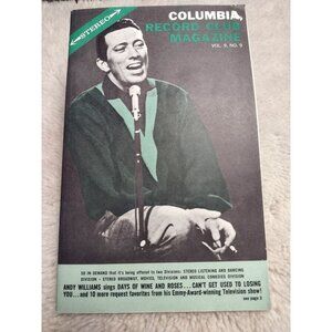 Columbia Record Club Magazine Vol 9 No 9 Andy Williams Dave Brubeck Jimmy Dean